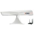 King Controls KING KF1000 Falcon Directional Wi-Fi Antenna with KING WiFiMax Router/Range Extender - White KF1000